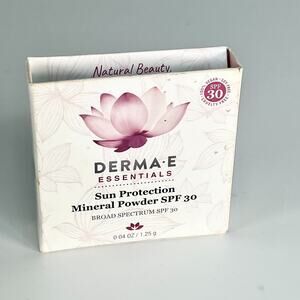 Derma-E Sun Protection Mineral Powder SPF 30 Travel .04 oz 1.25gl New